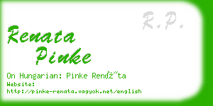 renata pinke business card